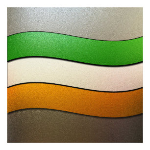Impression Photo Irlande Drapeau couleurs-Chrome par Shirley Taylor