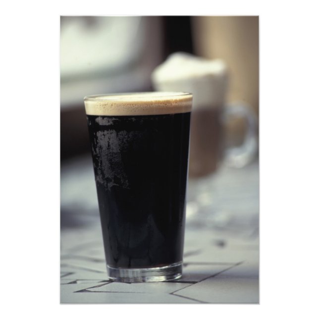 Impression Photo Irlande. Verre de stout. (Devant)