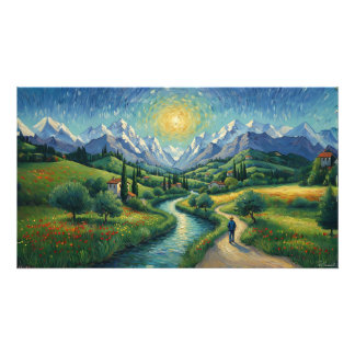 Impression Photo Italian Alps Snowcapped