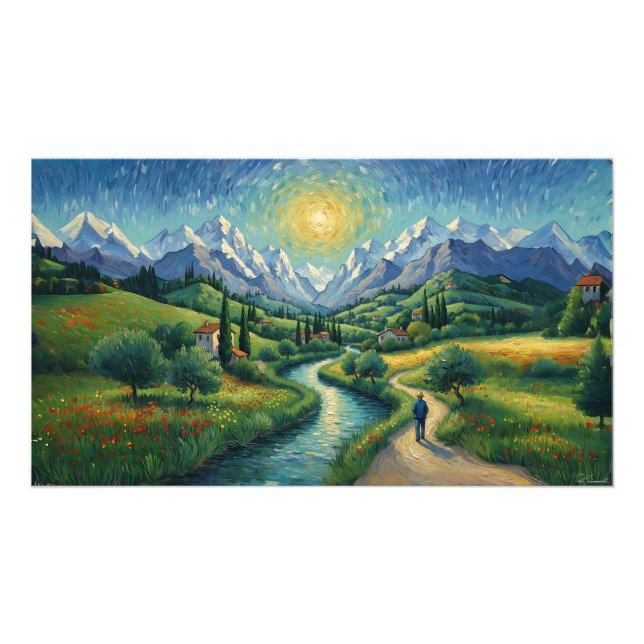 Impression Photo Italian Alps Snowcapped (Devant)