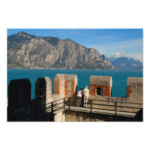 Impression Photo Italie, Malcesine, vue de la tour du château de