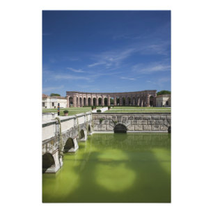 Impression Photo Italie, province de Mantoue, Mantoue. Cour intérie