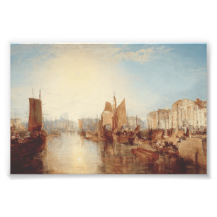 Impression Photo J.M.W. Turner : Port de Dieppe Beaux-Arts Romantiq
