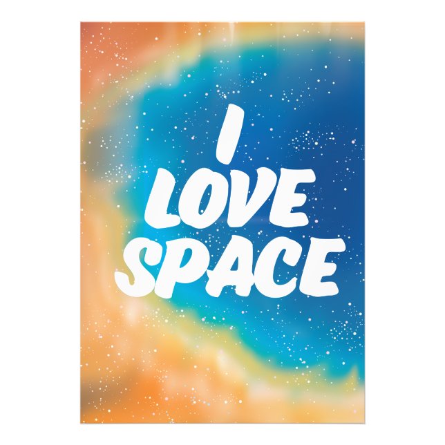 Impression Photo J'adore l'espace (Devant)