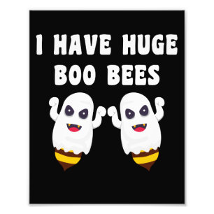 Impression Photo J'ai d'énormes abeilles Boo Halloween appariement