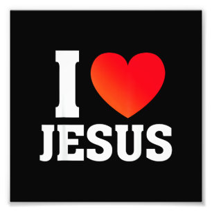 Impression Photo J'aime Jésus