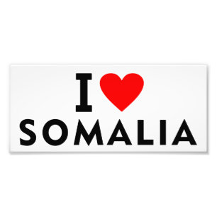 Impression Photo J'aime le pays de la Somalie comme le tourisme de