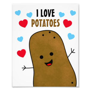 Impression Photo J'aime les pommes de terre