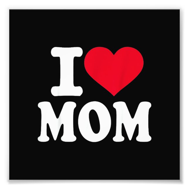Impression Photo J'aime maman (Devant)