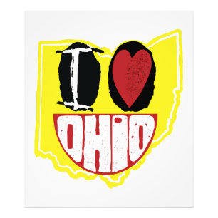 Impression Photo J'Aime Ohio Sourire Un Visage Heureux