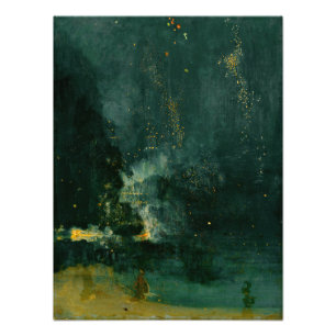 Impression Photo James Whistler - Nocturne en noir et or