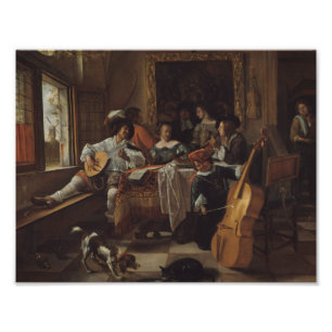 Impression Photo Jan Steen - Le Concert Familial