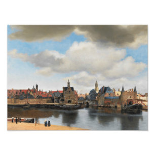 Impression Photo Jan Vermeer - Vue sur Delft
