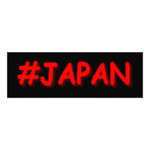 Impression Photo "#JAPAN" Joli Design. Commandez dès maintenant