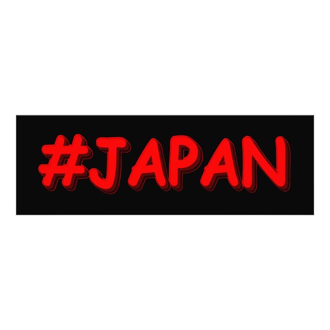 Impression Photo "#JAPAN" Joli Design. Commandez dès maintenant  (Devant)