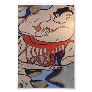 Impression Photo Japanese Sumo Wrestler Art