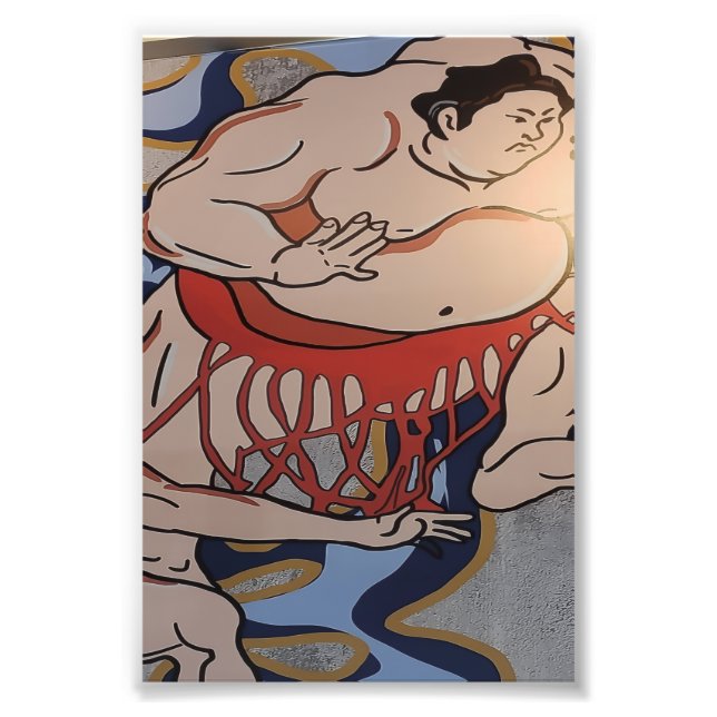 Impression Photo Japanese Sumo Wrestler Art (Devant)