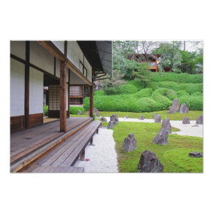 Impression Photo Japon, Kyoto. Jardin de pierre dans le silence