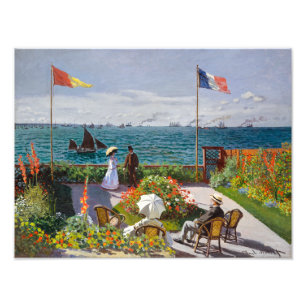 Impression Photo Jardin à Sainte-Adresse Claude Monet