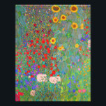 Impression Photo Jardin agricole de Gustav Klimt avec tournesols<br><div class="desc">Jardin agricole de Gustav Klimt avec sac d'épicerie de tournesol.</div>