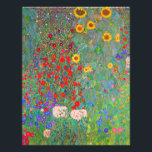 Impression Photo Jardin agricole de Gustav Klimt avec tournesols<br><div class="desc">Jardin agricole de Gustav Klimt avec sac d'épicerie de tournesol.</div>