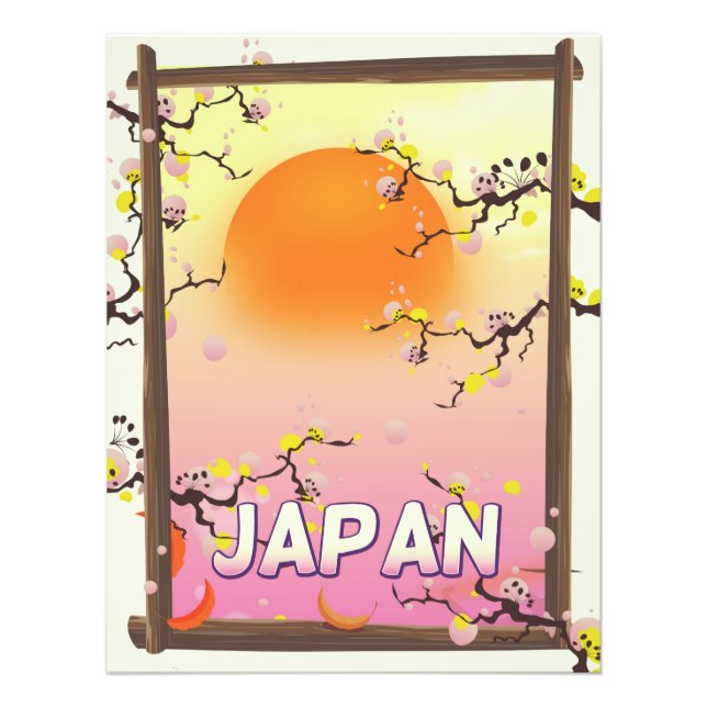 Impression Photo Jardin de fleurs du Japon (Devant)