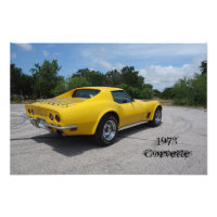 Jaune 1973 Corvette Stingray