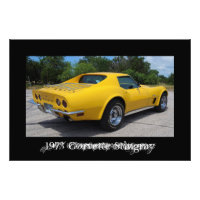 Jaune 1973 Corvette Stingray C3