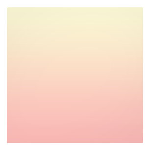 Impression Photo Jaune clair et dégradé rose