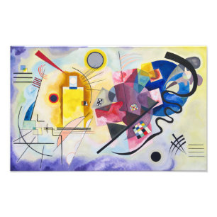 Impression Photo Jaune-Rouge-Bleu   Kandinsky  