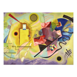 Impression Photo Jaune-Rouge-Bleu par Wassily Kandinsky