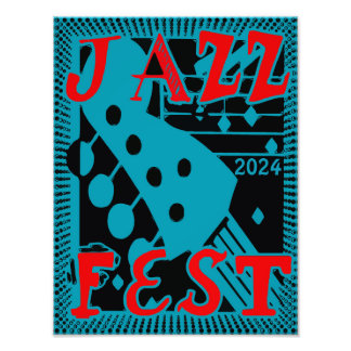 Impression Photo JazzFest Guitar 2024, modifier le texte