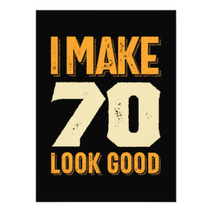 Impression Photo Je fais 70 Look Good 70th Birthday Gift