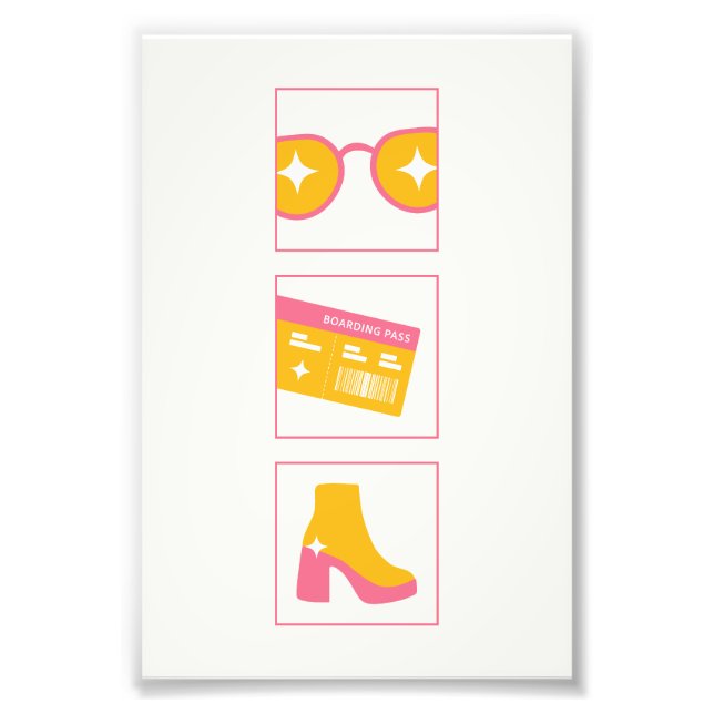 Impression Photo Je suis juste une affiche murale de fille (Devant)