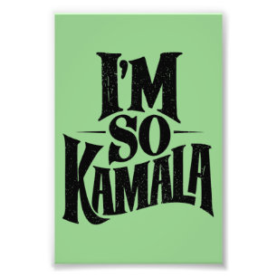 Impression Photo Je suis tellement Kamala Brat Green Meme 
