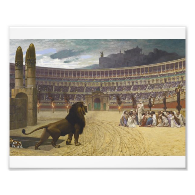 Impression Photo Jean-Leon Gerome - Le Dernier Pra des martyrs chré (Devant)