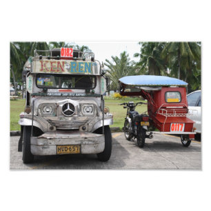 Impression Photo Jeepney et tricycle