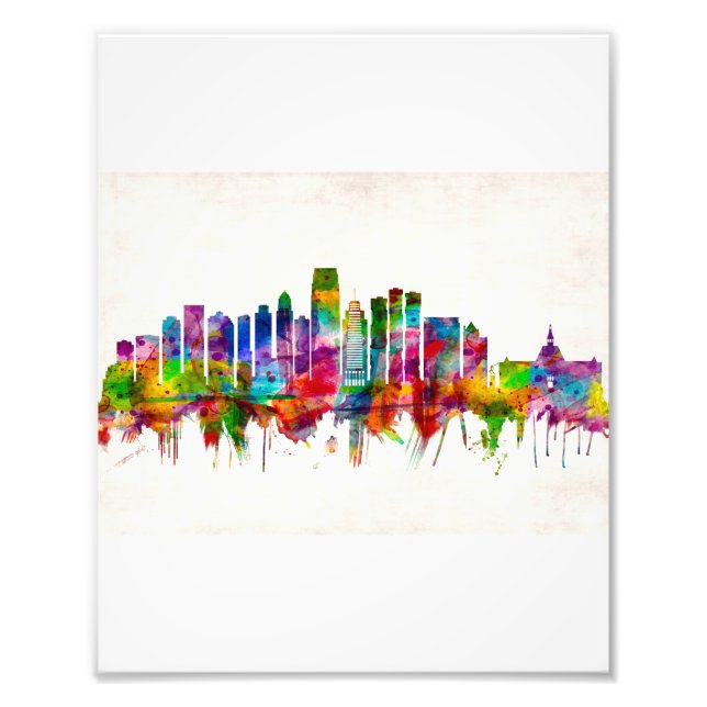 Impression Photo Jersey City New Jersey Skyline (Devant)