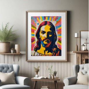 Impression Photo Jesus Christian Pop Art