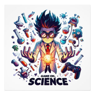 Impression Photo Jeu de concoction chimique, thème scientifique