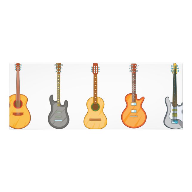 Impression Photo Jeu d'icônes guitare (Devant)