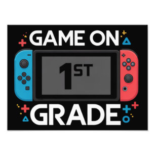 Impression Photo Jeux activés 1re année de primaire Funny Gamer ret