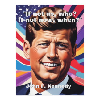 Impression Photo JFK John F. Kennedy Citation Inspiration Motivatio