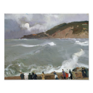 Impression Photo Joaquin Sorolla - brise-lames, San Sebastian