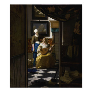Impression Photo Johannes Vermeer - La lettre d'amour