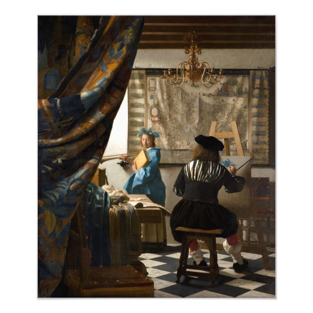 Impression Photo Johannes Vermeer - L'Allégorie de la Peinture (Devant)