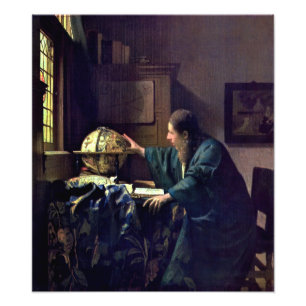 Impression Photo Johannes Vermeer - L'astronome
