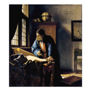 Impression Photo Johannes Vermeer - Le géographe