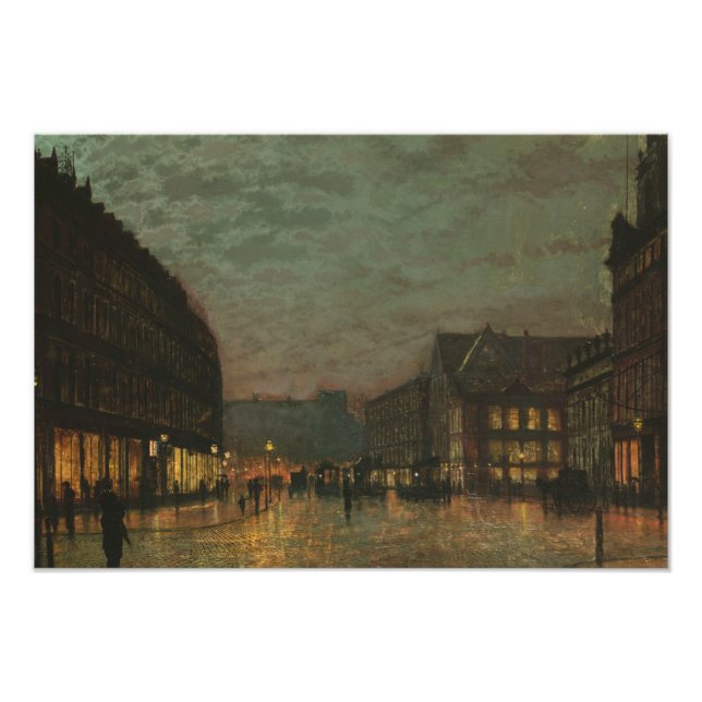 Impression Photo John Atkinson Grimshaw - Boar Lane, Leeds (Devant)