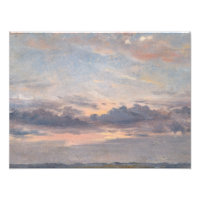 John Constable - Une étude sur le nuage, coucher d